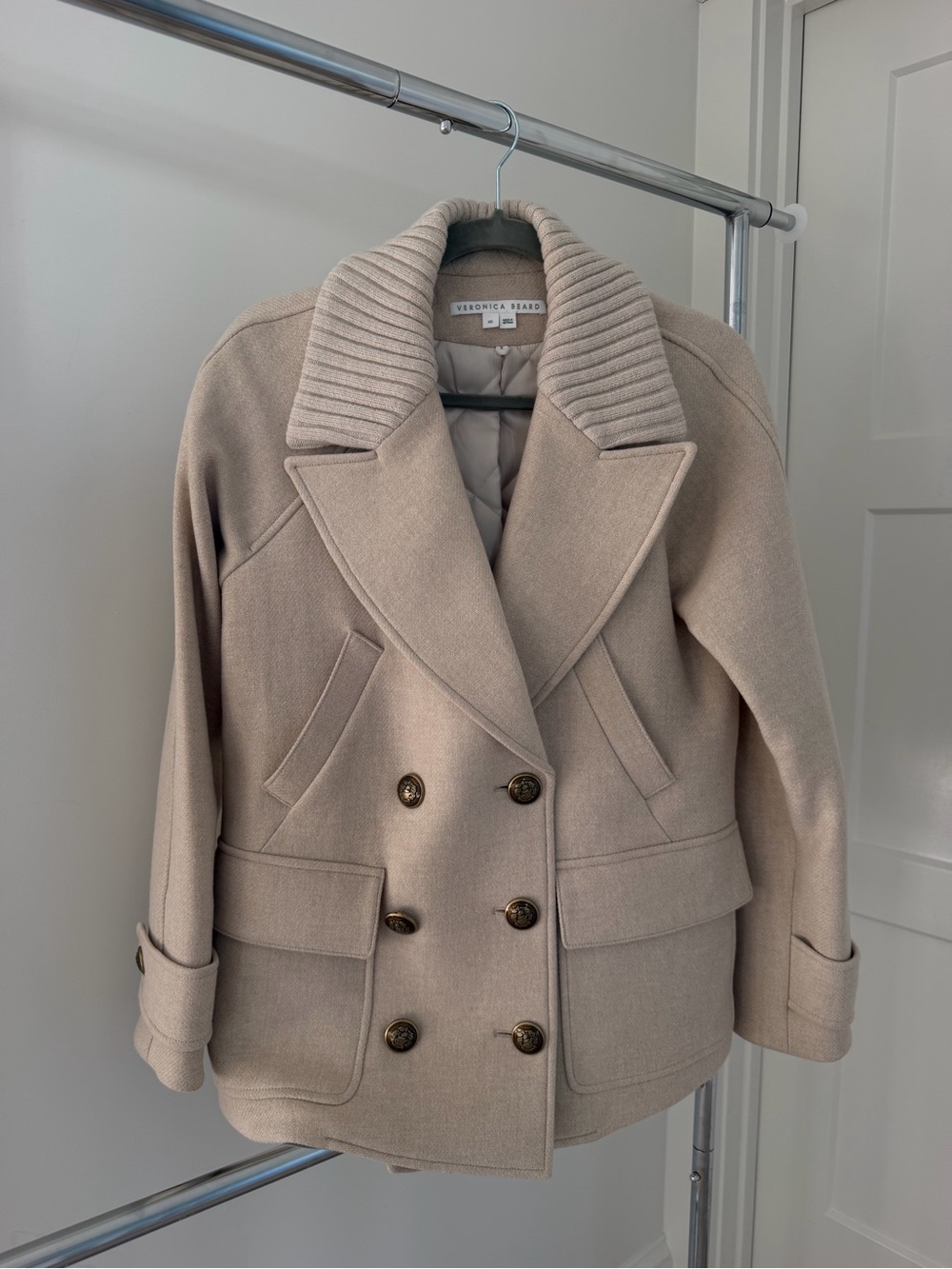 Veronica beard shirin dickey wool coat